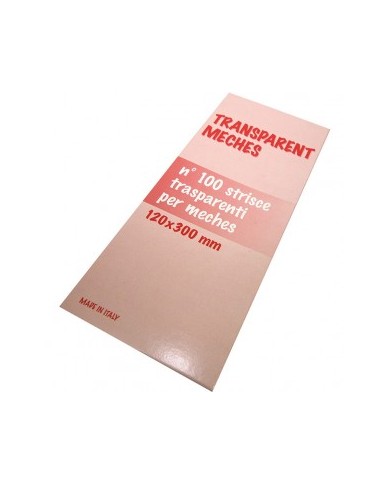 STRISCE PER MECHES TRASPARENTI 120X300MM - 100PZ