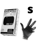 BLACK LATEX GUANTI NERI IN LATTICE TG.M 1 PAIO