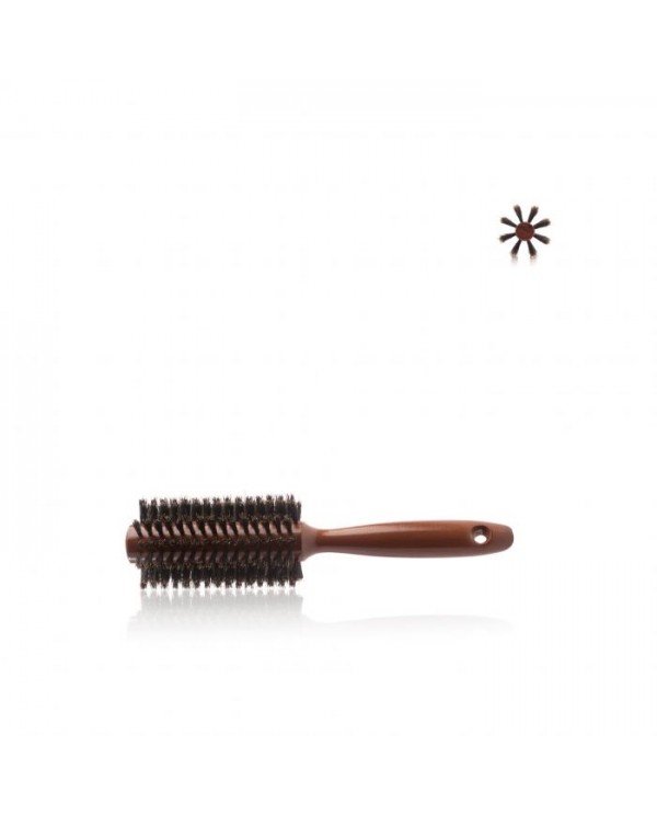 LABOR PRO SPAZZOLA ROTONDA NATURAL WOOD MIX SETOLE CINGHIALE 45MM