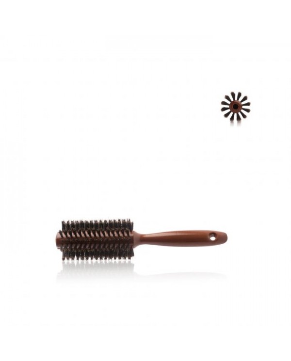 LABOR PRO SPAZZOLA ROTONDA NATURAL WOOD MIX SETOLE CINGHIALE 55MM