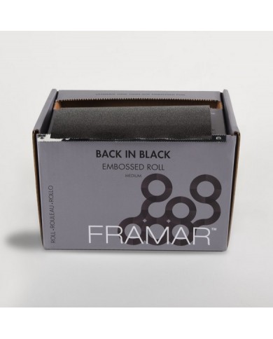 FRAMAR EMBOSSED ROLL BACK IN BLACK 97,5M