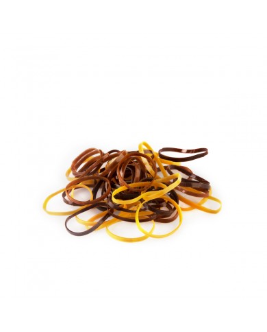 LABOR PRO ELASTICO PICCOLO IN PVC 15MM COLORE CAFFE 300PZ