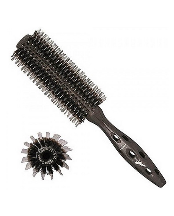 YS PARK SPAZZOLA ROTONDA BLACK CARBON TIGER STYLER 48MM