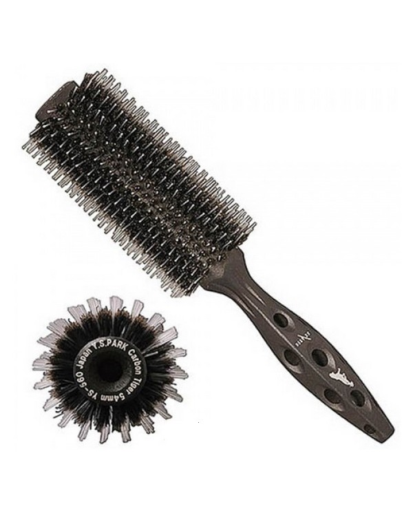 YS PARK SPAZZOLA ROTONDA BLACK CARBON TIGER STYLER 54MM