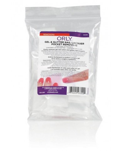 ORLY SOLVENTE 20PZ - GEL & GLITTER POCKET REMOVERS