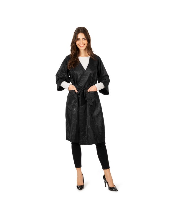 KIMONO LUNGO VANITY - NERO