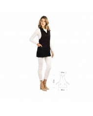 GREMBIULE PROFESSIONALE DONNA ANAIS - NERO