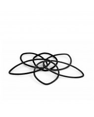 LABOR PRO ELASTICO ECOLOGICO SOTTILE NERO 45MM CONFEZ. 24PZ