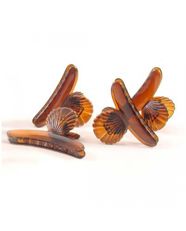 PINZA A CONCHIGLIA MARRONE 4PZ