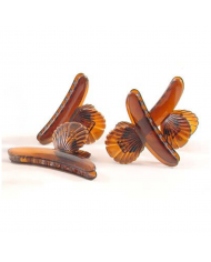 PINZA A CONCHIGLIA MARRONE 4PZ