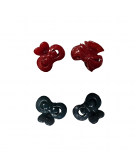 PINZA MINI A FIOCCO VERDE O ROSSE 2PZ