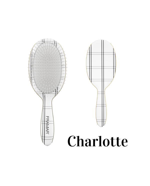 FRAMAR DETANGLE BRUSH DISPLAY PLAID HAIR DAY 9PZ