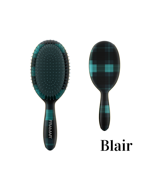 FRAMAR DETANGLE BRUSH DISPLAY PLAID HAIR DAY 9PZ