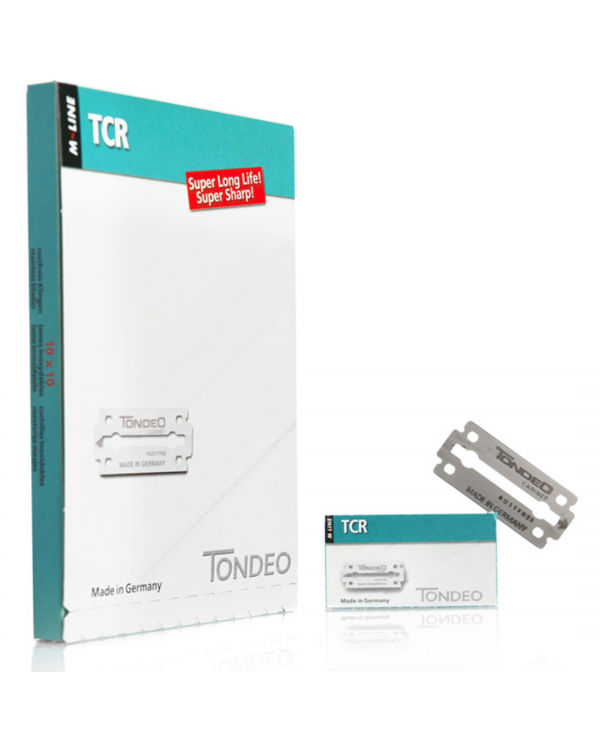 LAME TONDEO CORTE TCR BOX DA 10 CONFEZIONI X 10 LAME