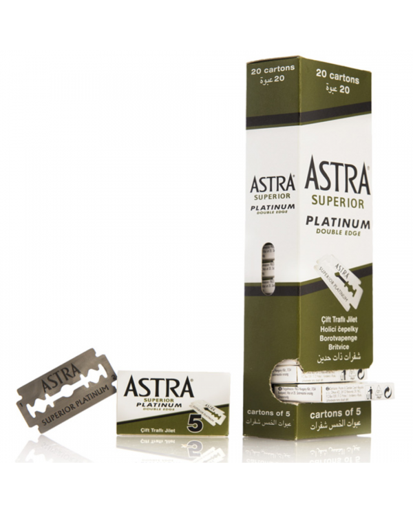 LAME ASTRA PLATINUM BOX DA 20 CONFEZIONI X 5 LAME