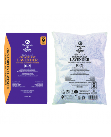TECNA ORGANIPLEXX LAVENDER - DUST FREE LIGHTENING POWDER 500GR - 0.2 UP TO 9 LEVELS