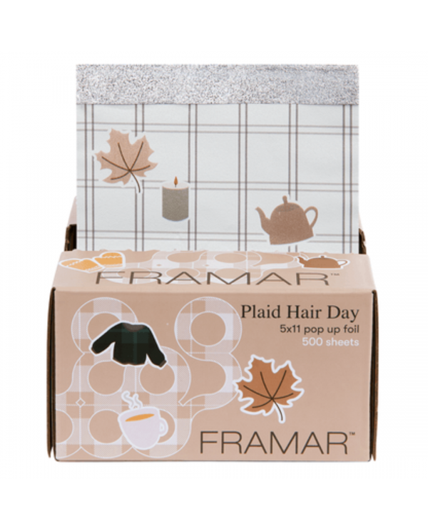 FRAMAR EMBOSSED POP UP FOIL PLAID HAIR DAY 500 SHEETS