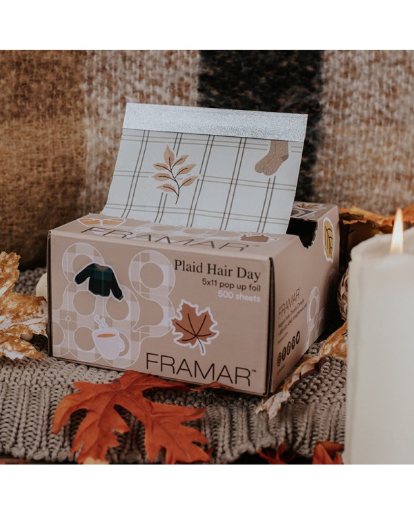 FRAMAR EMBOSSED POP UP FOIL PLAID HAIR DAY 500 SHEETS