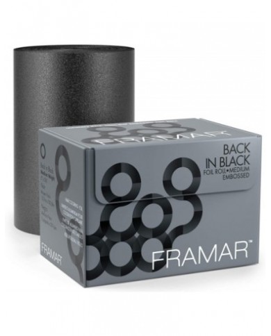 FRAMAR EMBOSSED ROLL BACK IN BLACK 97,5M