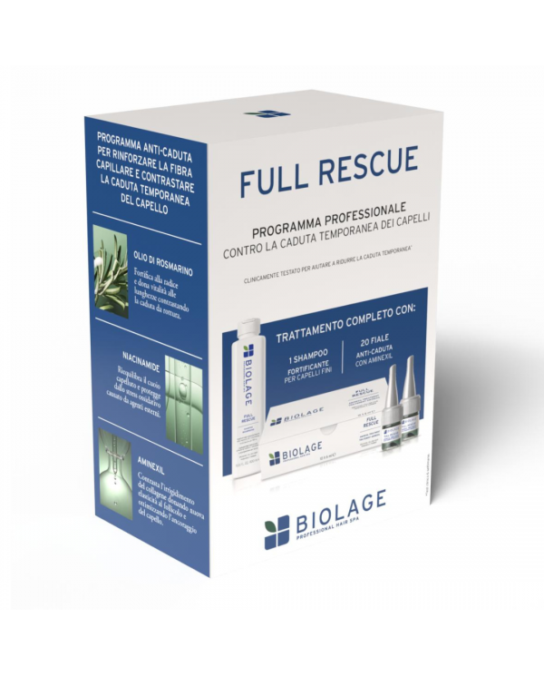 BIOLAGE HAIR SPA FULL RESCUE COFANETTO 20 FIALE+SHAMPOO