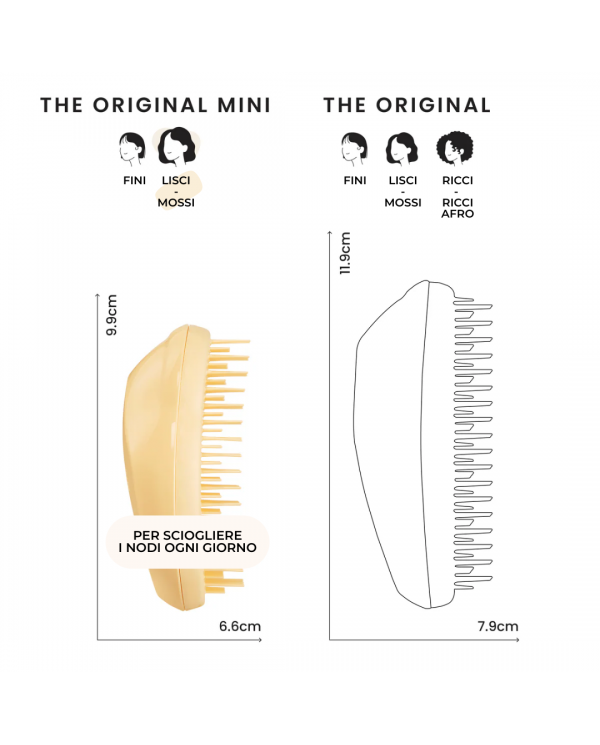 TANGLE TEEZER ORIGINAL MINI BUTTERCUP YELLOW