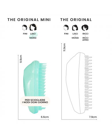 TANGLE TEEZER ORIGINAL MINI AQUA