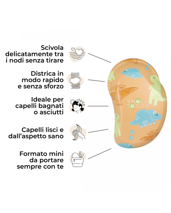 TANGLE TEEZER THE ORIGINAL MINI MIGHTY DINO