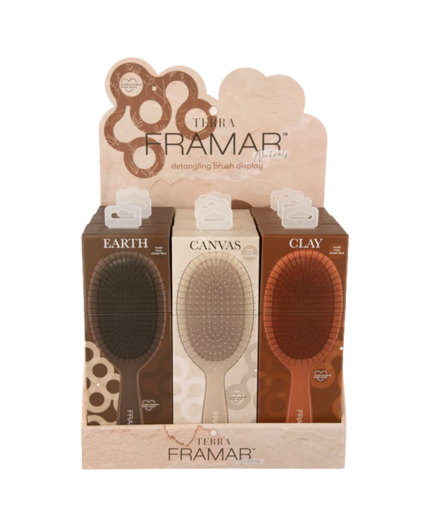 FRAMAR DETANGLE BRUSH DISPLAY TERRA 9PZ