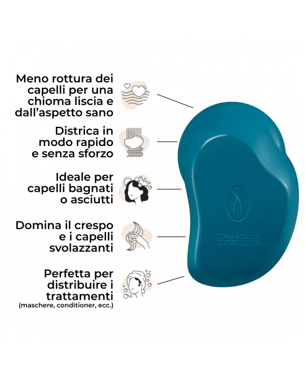 TANGLE TEEZER THE ORIGINAL PLANT BRUSH BLUE
