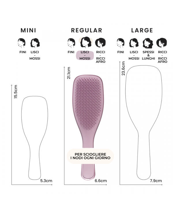 TANGLE TEEZER THE ULTIMATE CHROME MAUVE COPPER