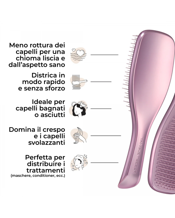 TANGLE TEEZER THE ULTIMATE CHROME MAUVE COPPER