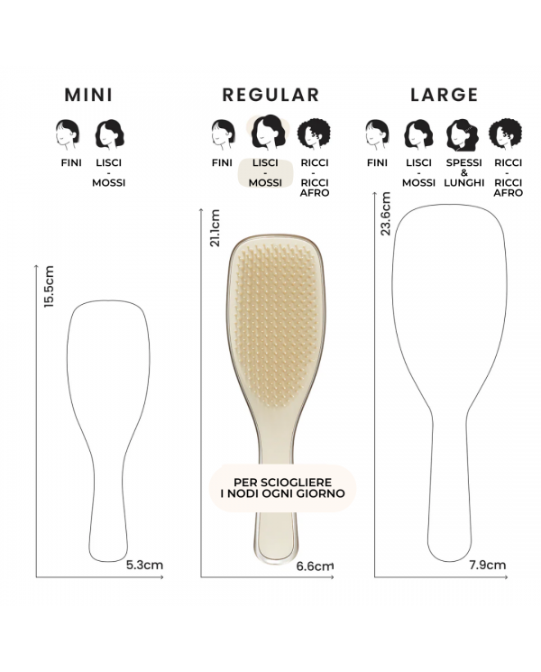 TANGLE TEEZER THE ULTIMATE CHROME CHAMPAGNE GOLD