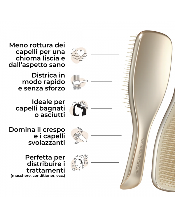 TANGLE TEEZER THE ULTIMATE CHROME CHAMPAGNE GOLD