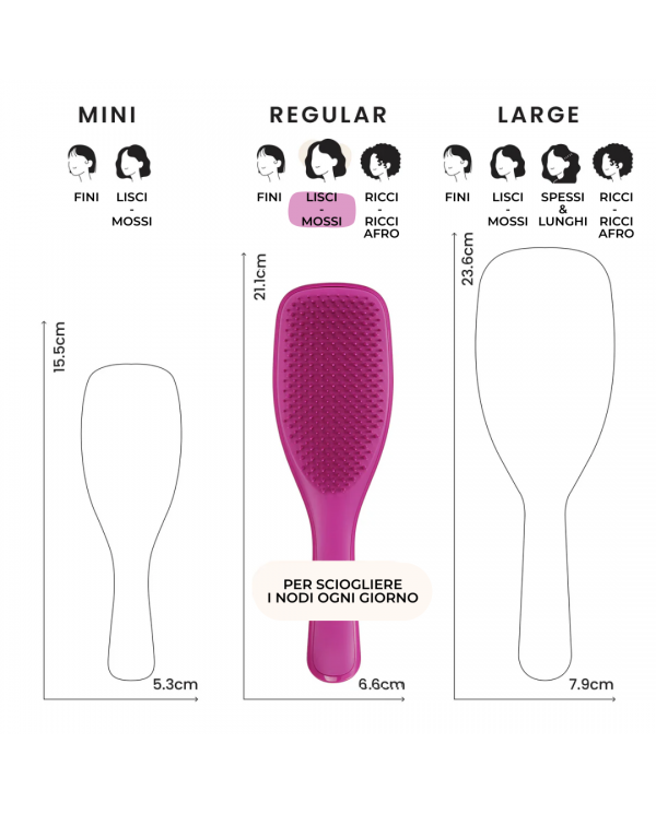 TANGLE TEEZER THE ULTIMATE ELETRIC RASPBERRY