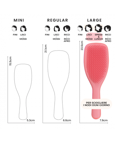 TANGLE TEEZER THE LARGE ULTIMATE DETANGLER SALMON PINK