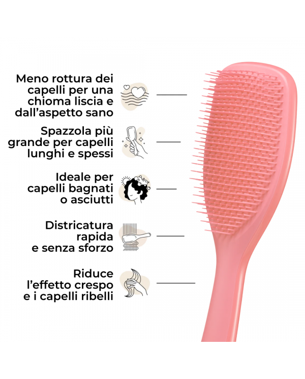 TANGLE TEEZER THE LARGE ULTIMATE DETANGLER SALMON PINK