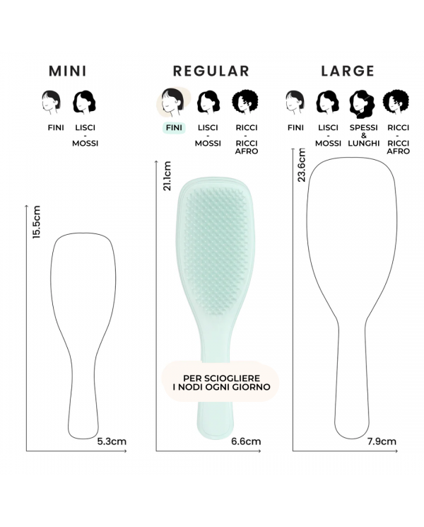 TANGLE TEEZER THE ULTIMATE DETANGLER FINE&FRAGILE ICE BLUE