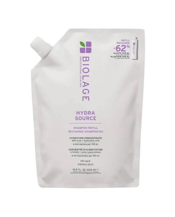 BIOLAGE HAIR SPA HYDRA SOURCE SHAMPOO 500ML REFILL
