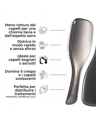 TANGLE TEEZER THE ULTIMATE CHROME MIDNIGHT SILVER