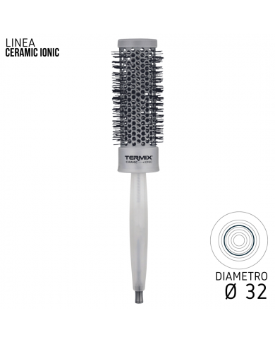 TERMIX SPAZZOLA ROTONDA CERAMIC IONIC 32MM