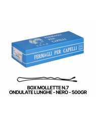 BOX MOLLETTE N.7 ONDULATE LUNGHE NERO 500GR