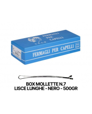 BOX MOLLETTE N.7 LISCE LUNGHE NERO 500GR