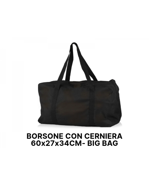 BORSONE CON CERNIERA 60X27X34CM - BIG BAG